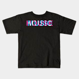 House Music Glitch Optical Illusion Edm Rave Dj Kids T-Shirt